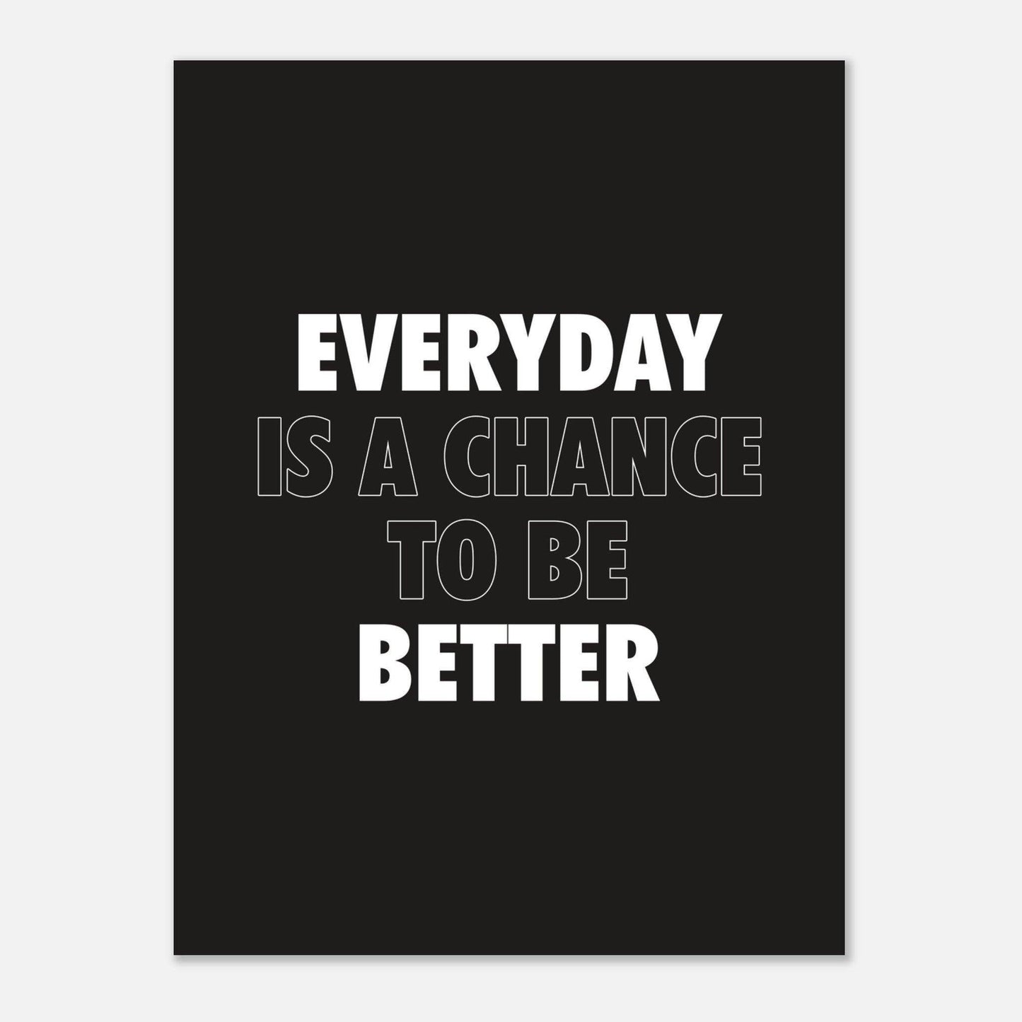 Everyday is a Chance to be Better -Posters - Go4Posters