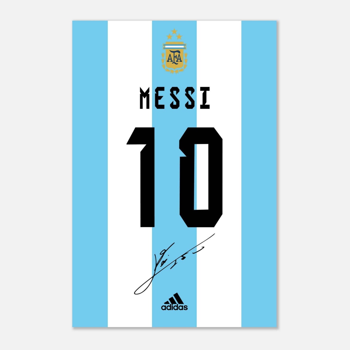 Lionel Messi Jersey Art, Argentina - Go4Posters