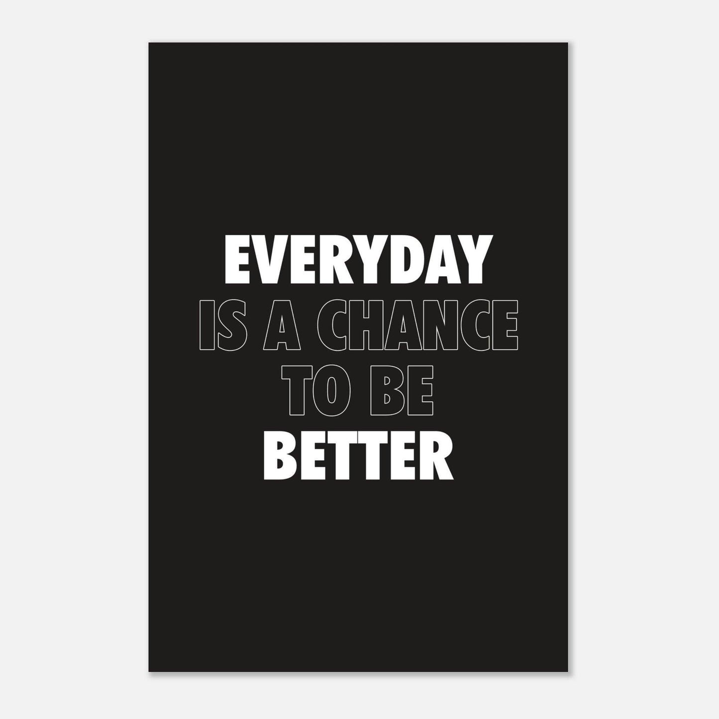 Everyday is a Chance to be Better -Posters - Go4Posters