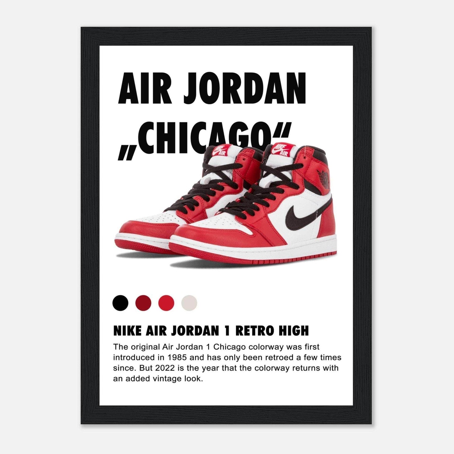 Nike Air Jordan Chicago 1 Retro HIGH -Poster - Go4Posters