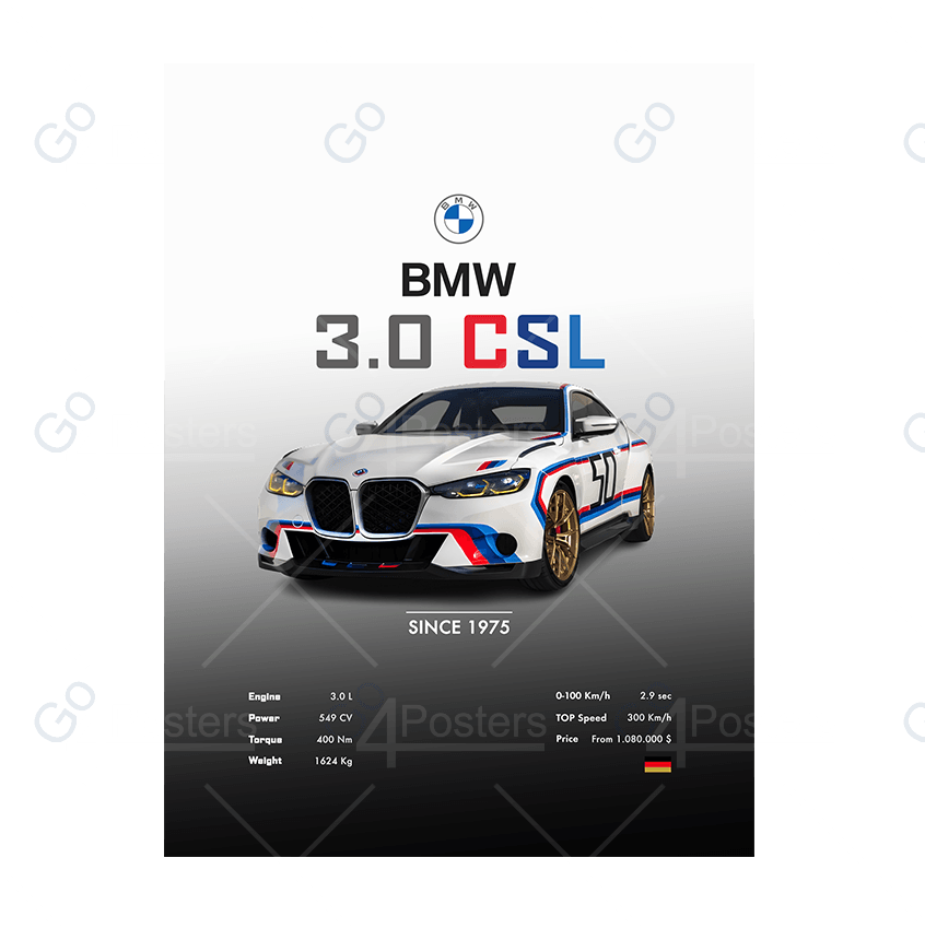 BMW 3.0 CSL - Go4Posters