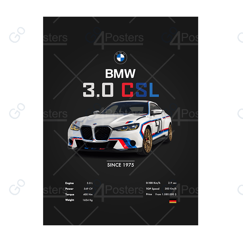 BMW 3.0 CSL - Go4Posters