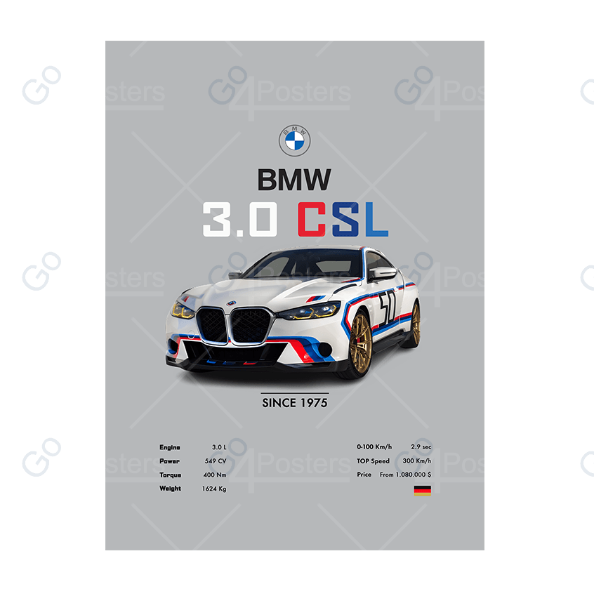 BMW 3.0 CSL - Go4Posters