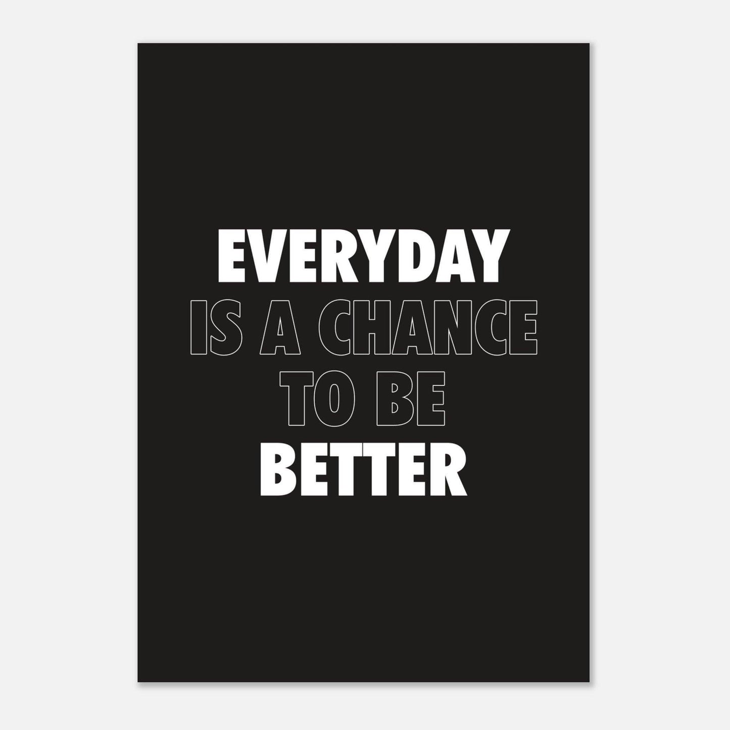 Everyday is a Chance to be Better -Posters - Go4Posters
