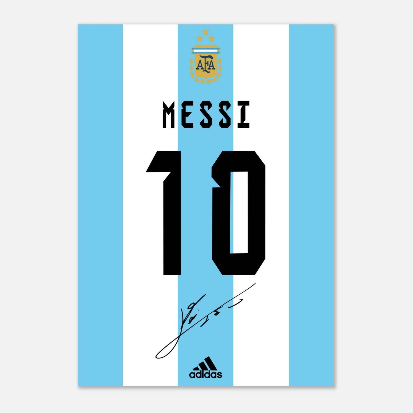 Lionel Messi Jersey Art, Argentina - Go4Posters