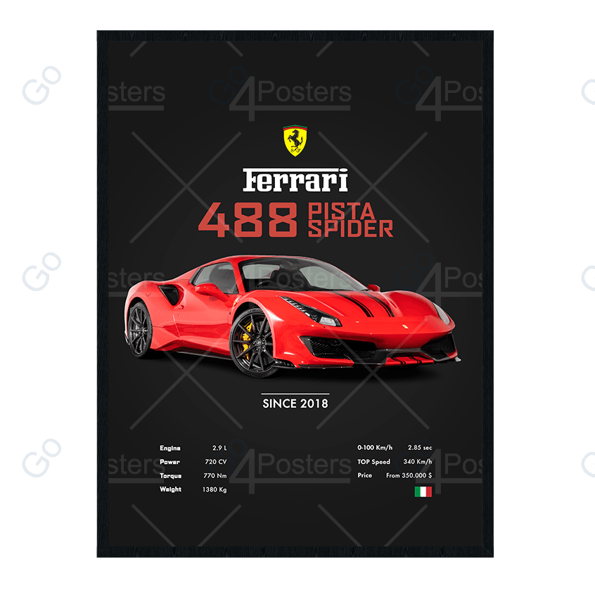 Ferrari 488 Pista Spider - Go4Posters