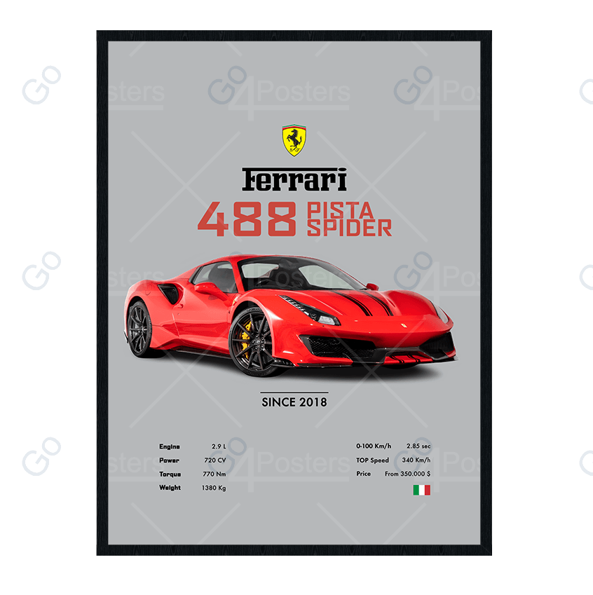 Ferrari 488 Pista Spider - Go4Posters