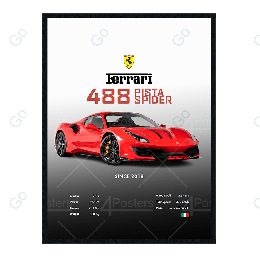 Ferrari 488 Pista Spider - Go4Posters