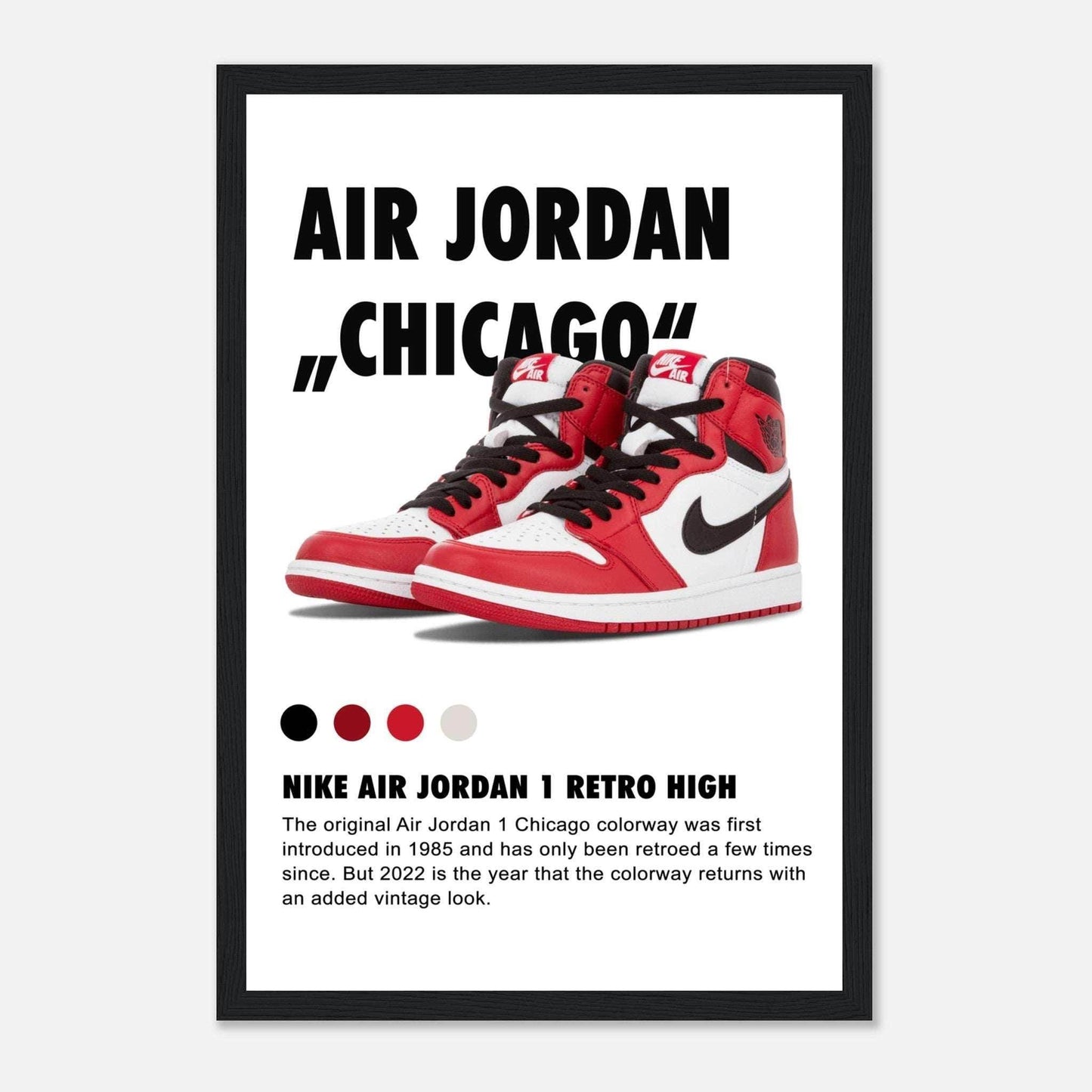 Nike Air Jordan Chicago 1 Retro HIGH -Poster - Go4Posters