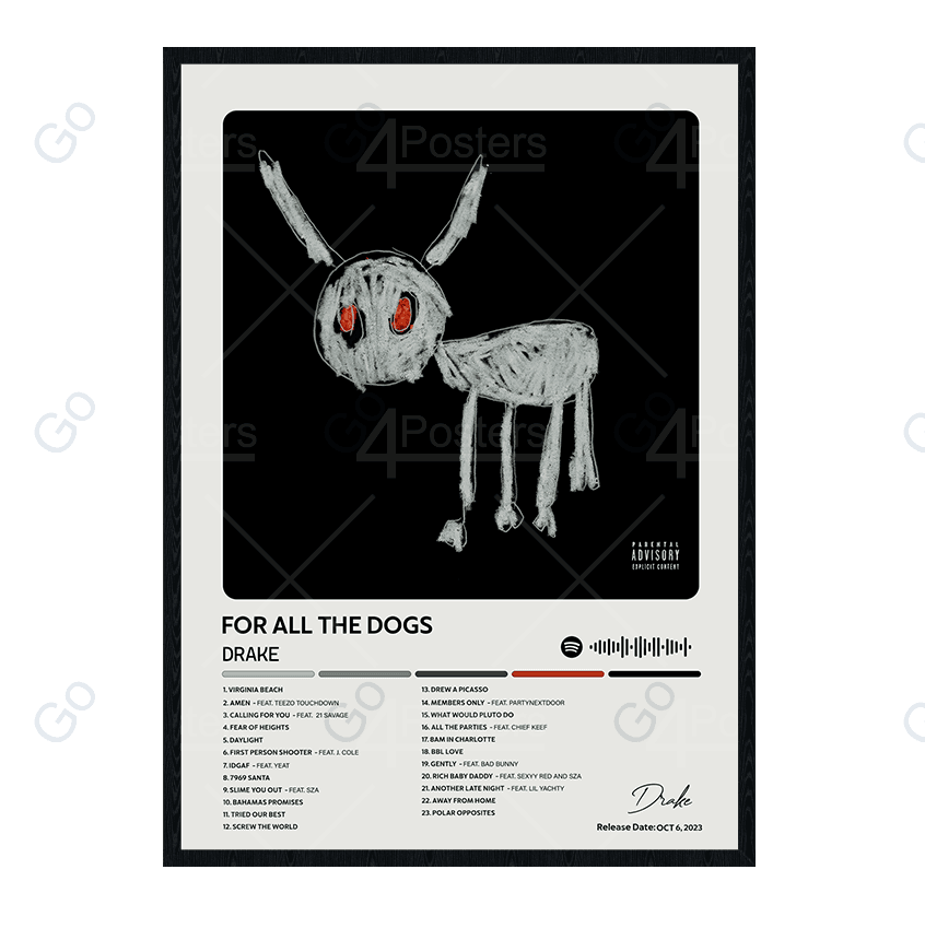 Drake - Drake For All The Dogs Album Poster - Go4Posters
