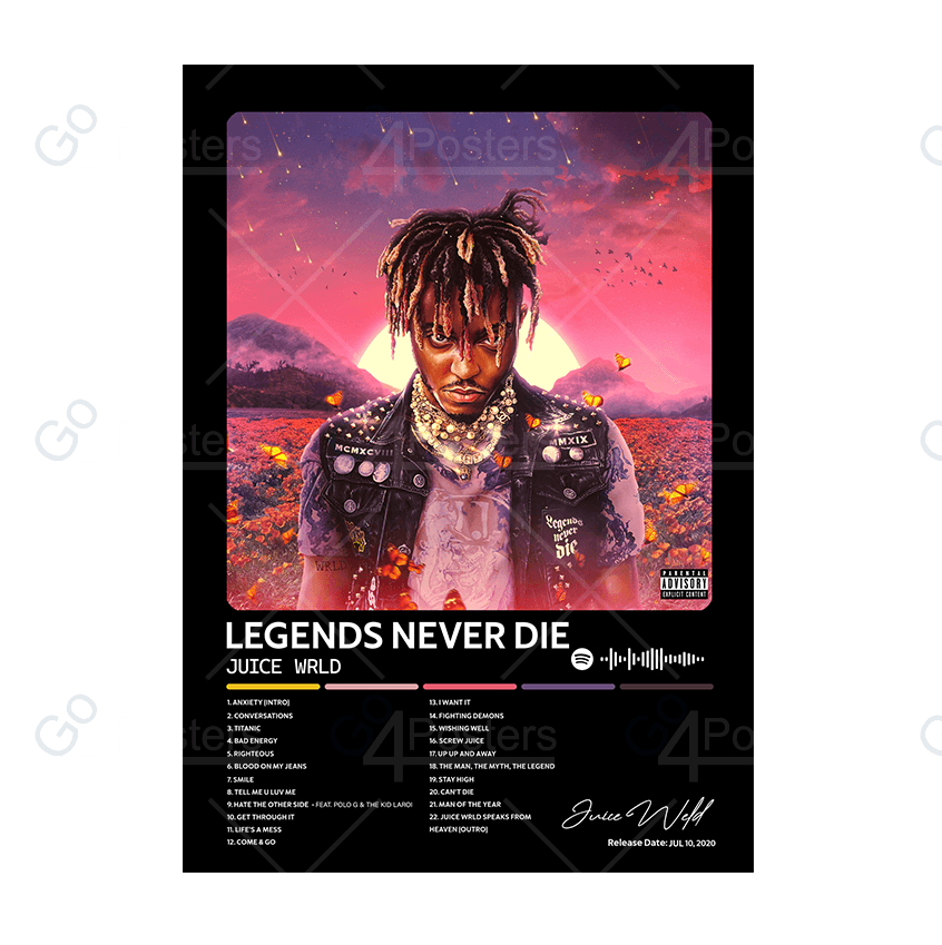 Juice Wrld - Legends Never Die Album Poster - Go4Posters