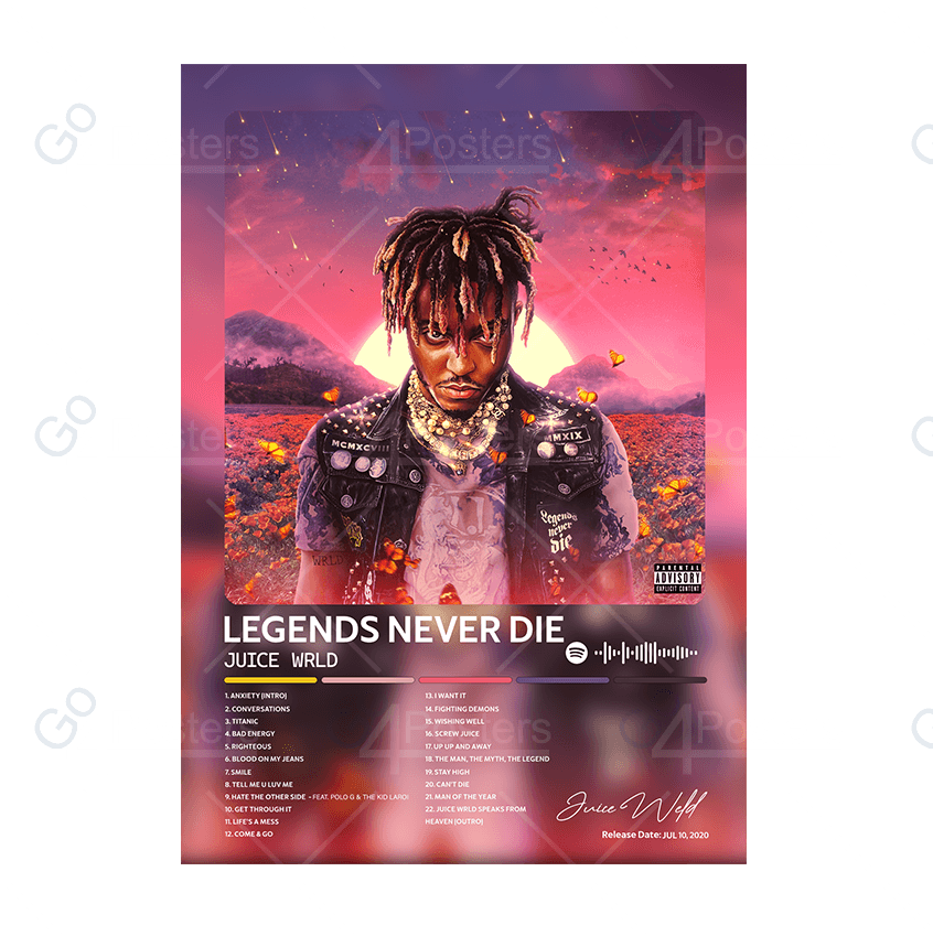 Juice Wrld - Legends Never Die Album Poster - Go4Posters