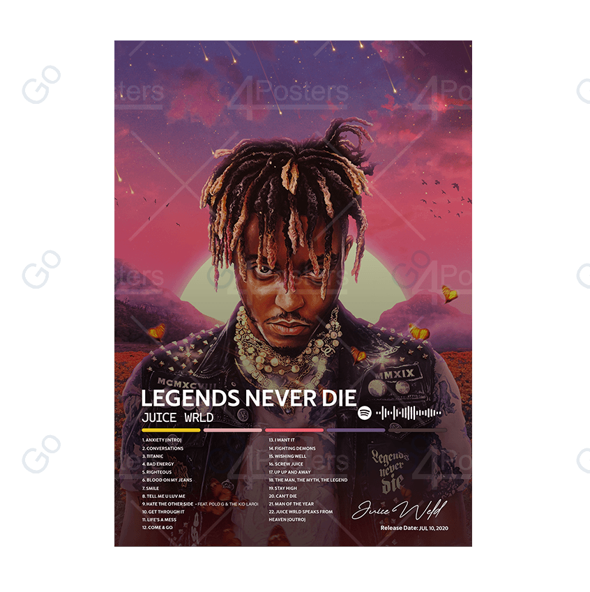 Juice Wrld - Legends Never Die Album Poster - Go4Posters
