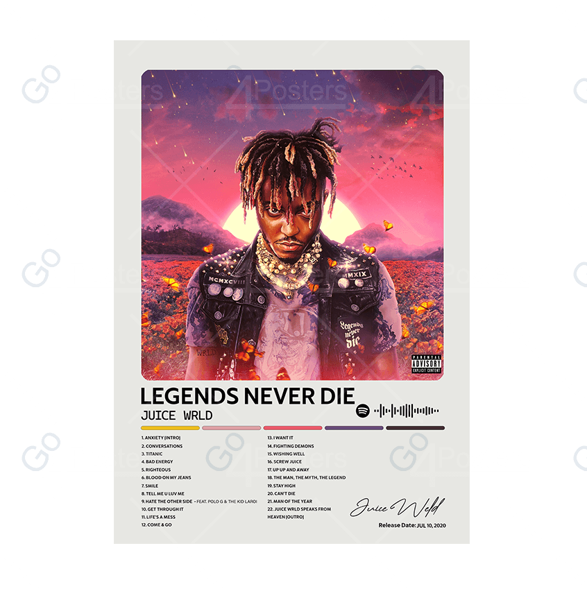Juice Wrld - Legends Never Die Album Poster - Go4Posters
