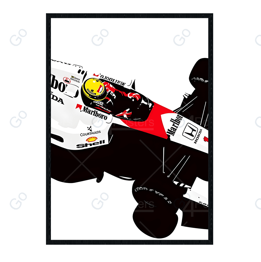 Ayrton Senna F1 Car Poster - Go4Posters