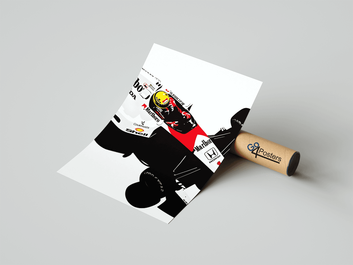 Ayrton Senna F1 Car Poster - Go4Posters