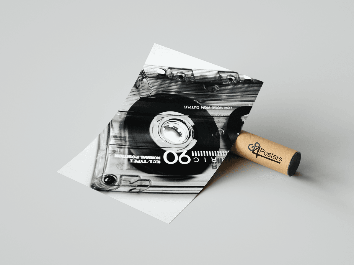 Cassette B&W Minimalist Poster - Go4Posters