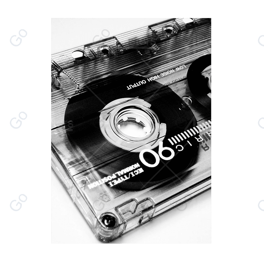 Cassette B&W Minimalist Poster - Go4Posters