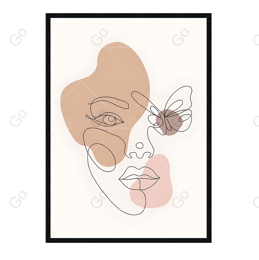 Minimal Beautiful Woman Line Art Style vo.1 - Go4Posters