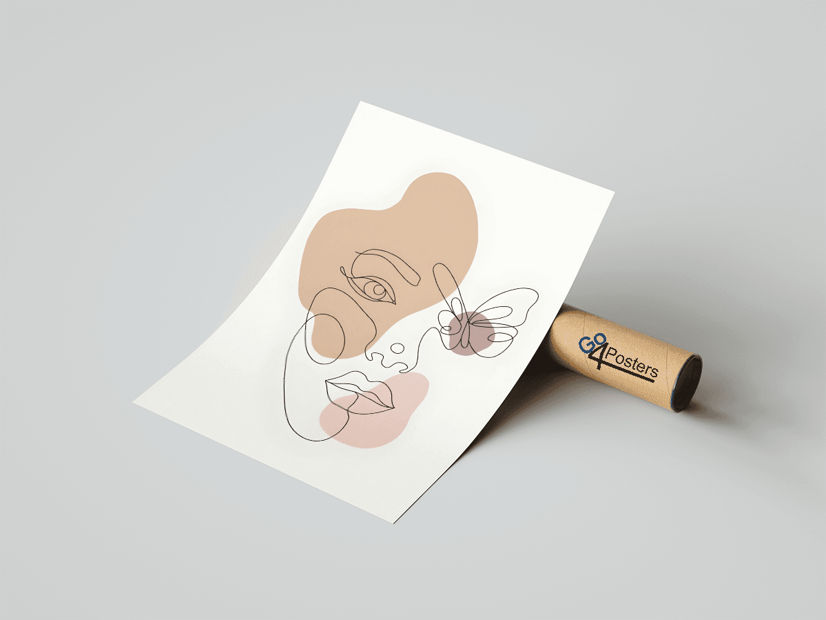 Minimal Beautiful Woman Line Art Style vo.1 - Go4Posters