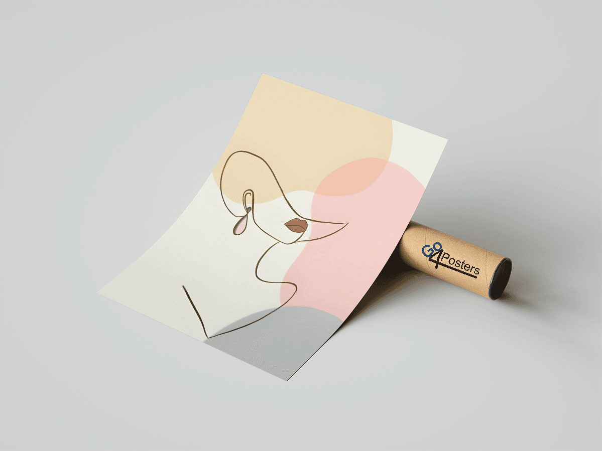 Minimal Beautiful Woman Line Art Style vo.5 - Go4Posters