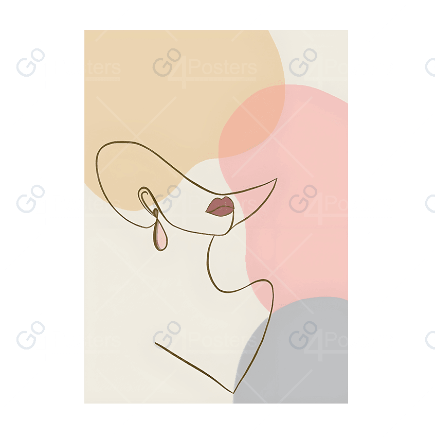 Minimal Beautiful Woman Line Art Style vo.5 - Go4Posters