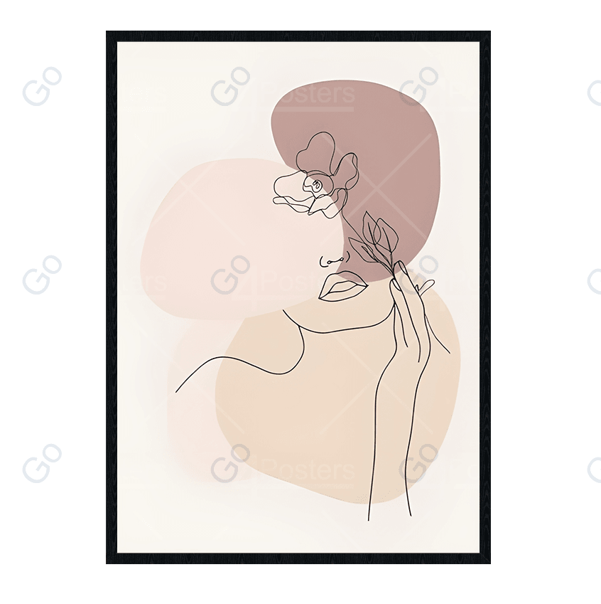 Minimal Beautiful Woman Line Art Style vo.6 - Go4Posters