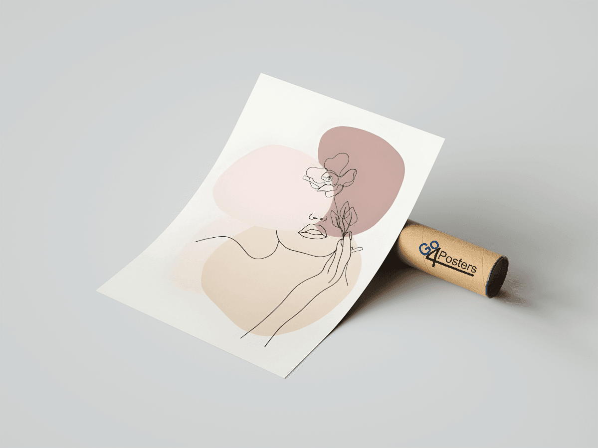 Minimal Beautiful Woman Line Art Style vo.6 - Go4Posters