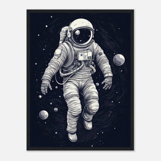 Astronaut Vektor-Illustration - Go4Posters