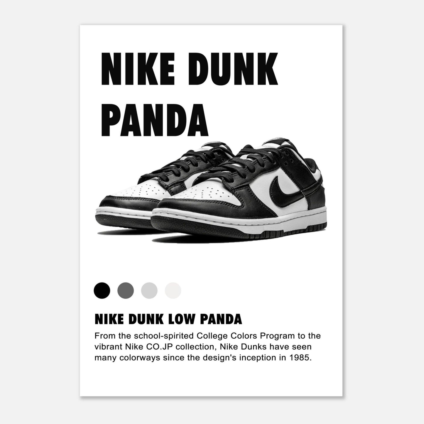 Nike Dunk Low Panda -Poster