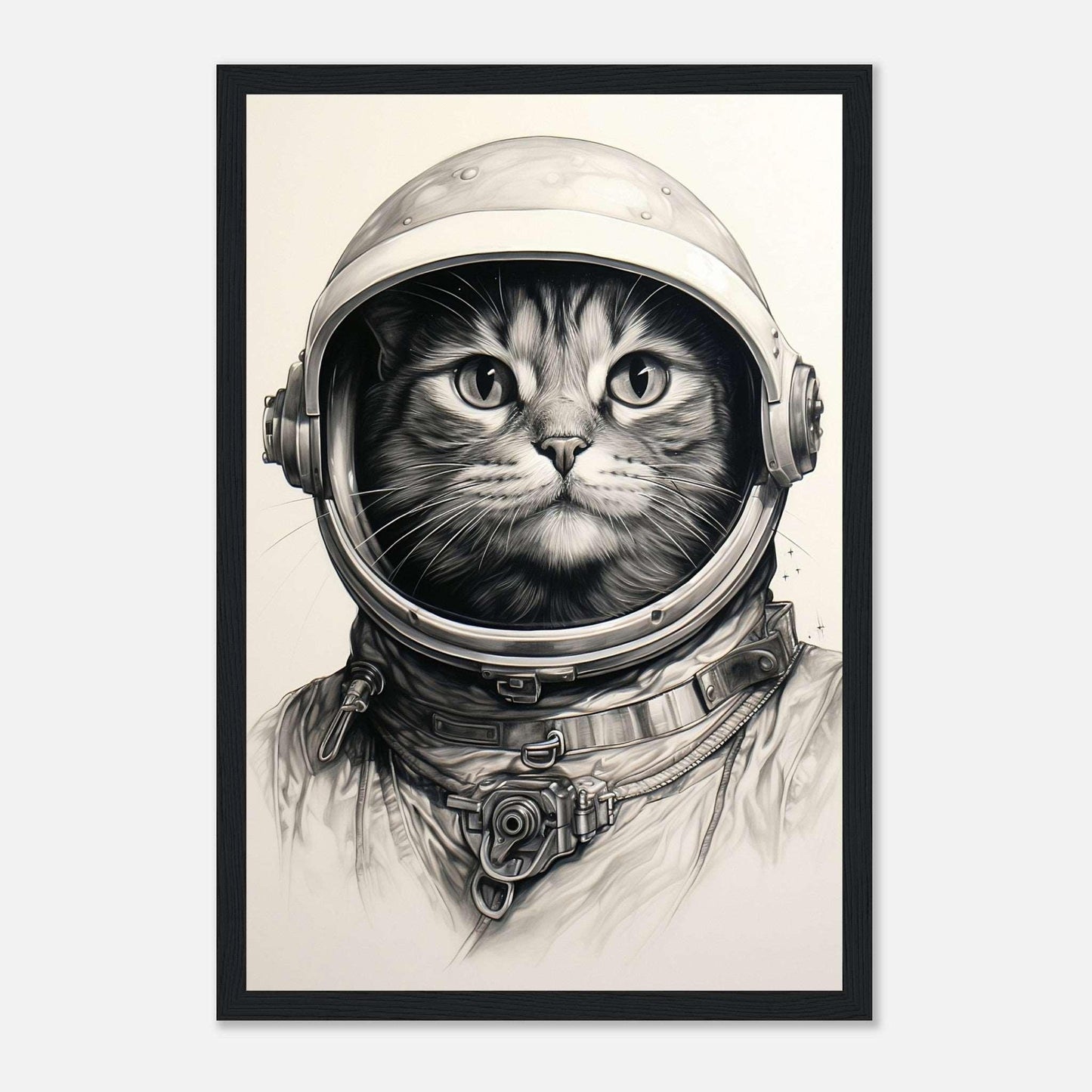 A Cat in a space suit v.2 -Poster