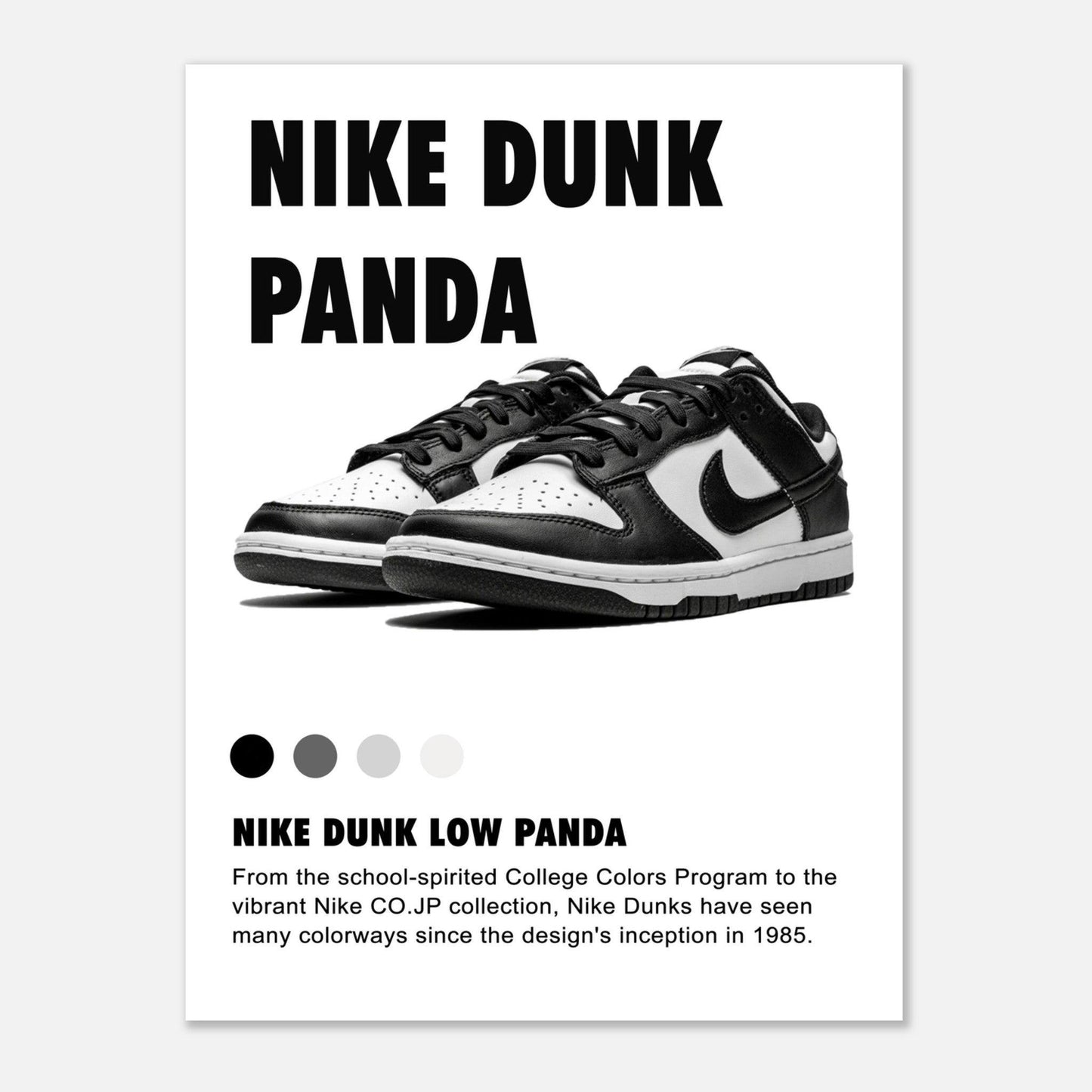 Nike Dunk Low Panda -Poster