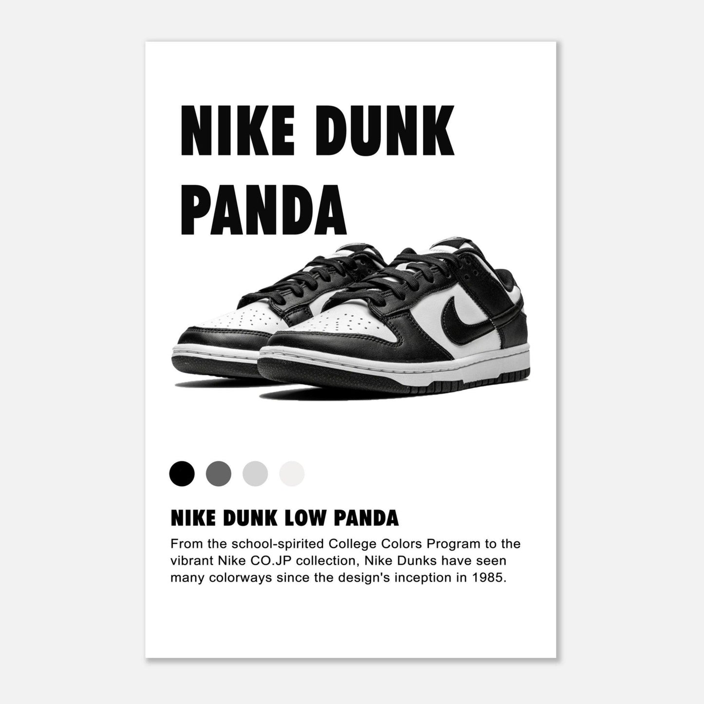 Nike Dunk Low Panda -Poster