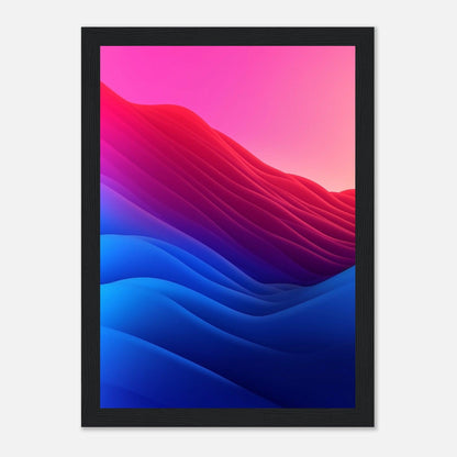 Blue, Pink, Red Gradient - Go4Posters