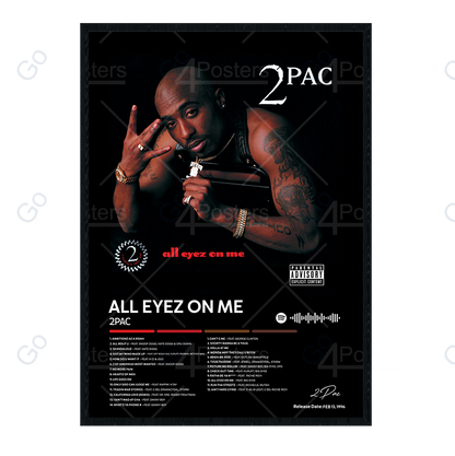 2Pac - All Eyez on Me Album Poster