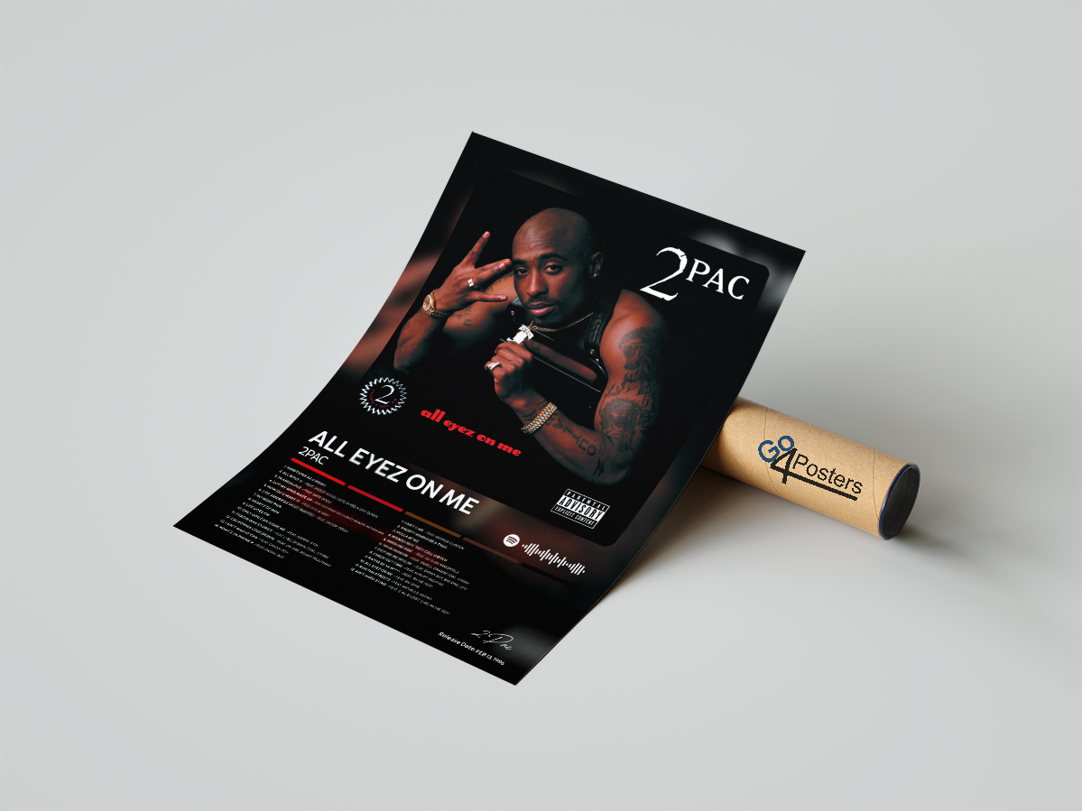 2Pac - All Eyez on Me Album Poster