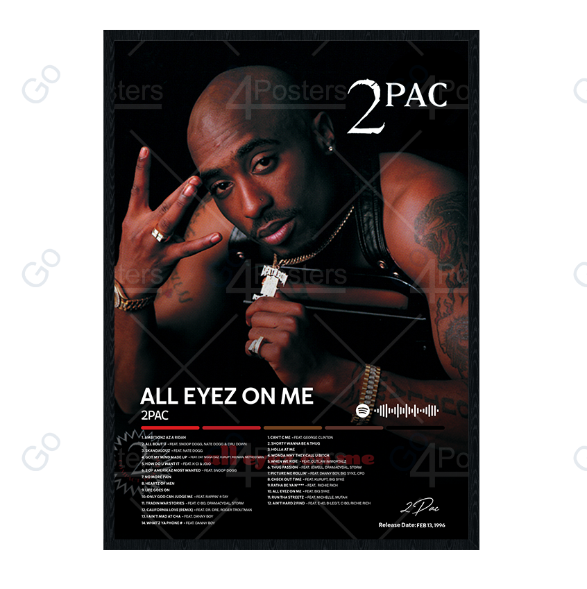 2Pac - All Eyez on Me Album Poster