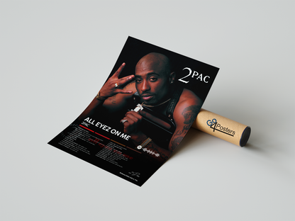 2Pac - All Eyez on Me Album Poster