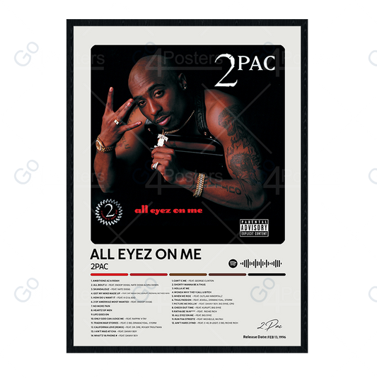 2Pac - All Eyez on Me Album Poster