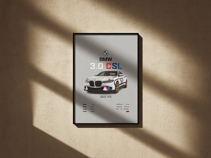 BMW 3.0 CSL - Go4Posters