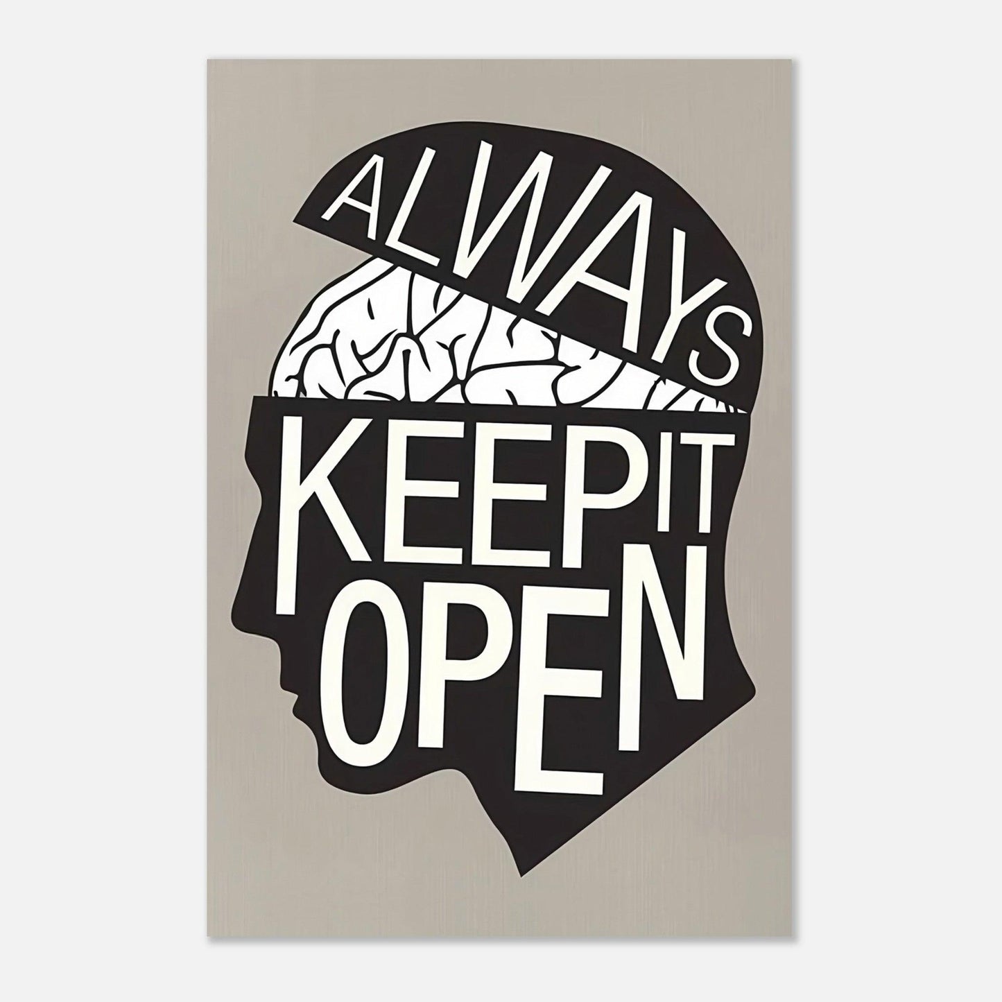 Keep Your Mind Open -Poster