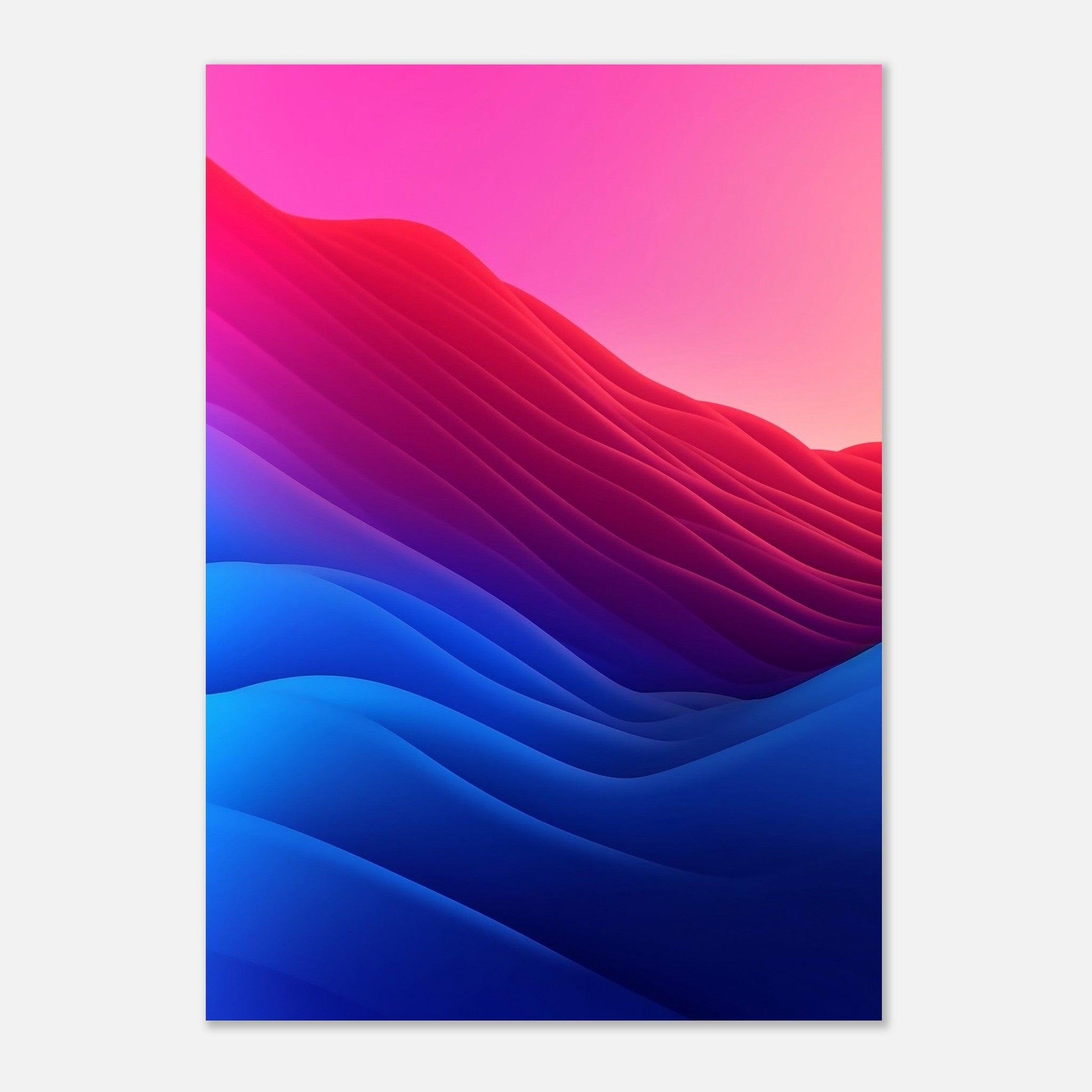 Blue, Pink, Red Gradient - Go4Posters