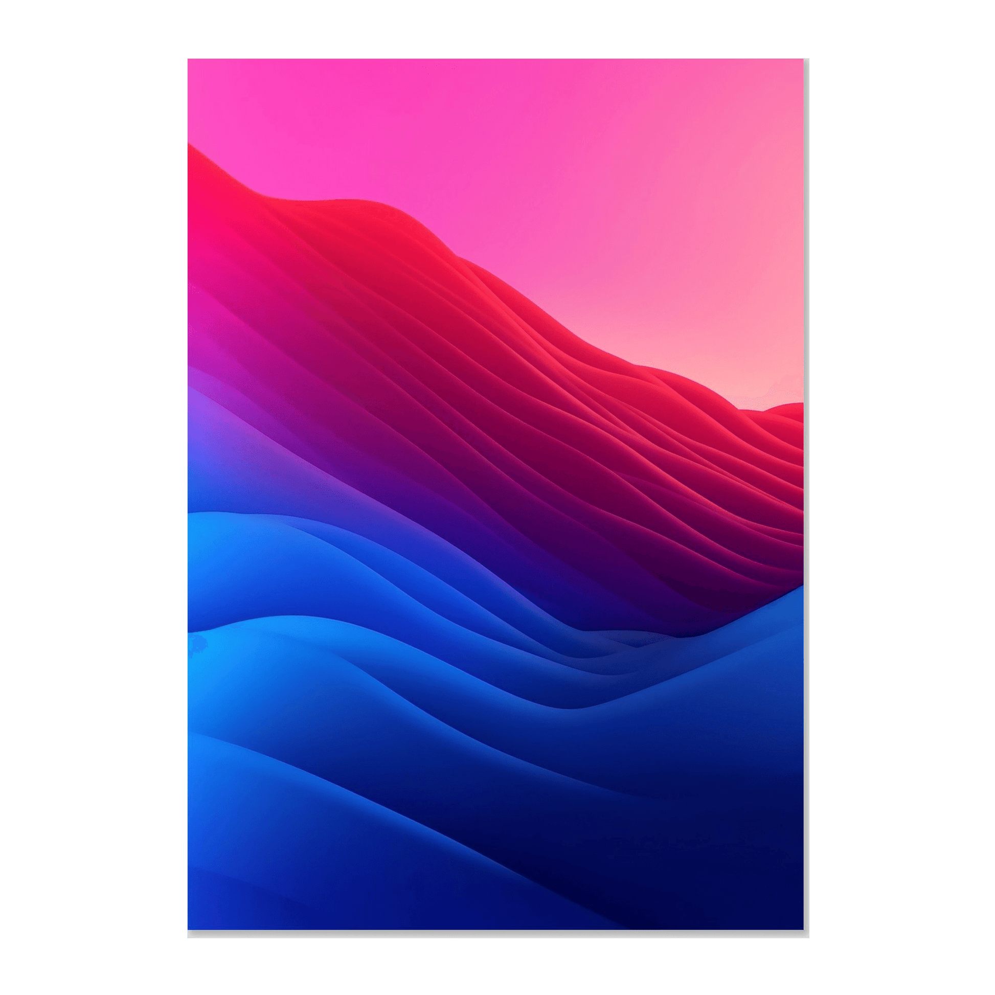 Blue, Pink, Red Gradient - Go4Posters