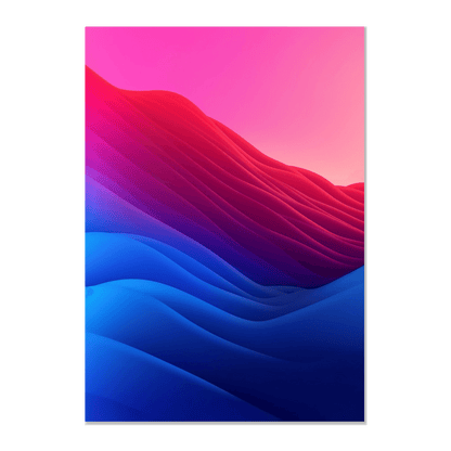 Blue, Pink, Red Gradient - Go4Posters