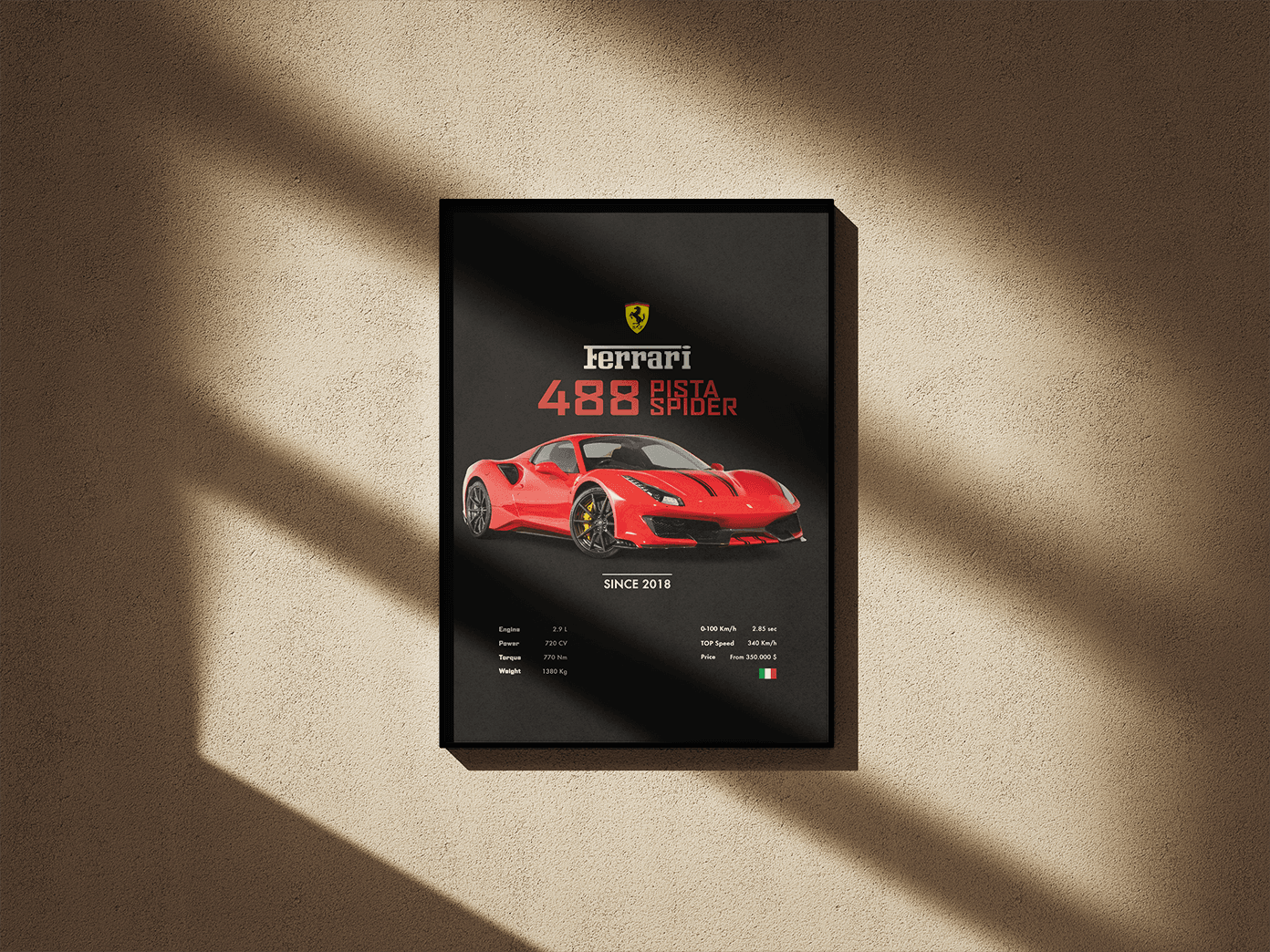 Ferrari 488 Pista Spider - Go4Posters