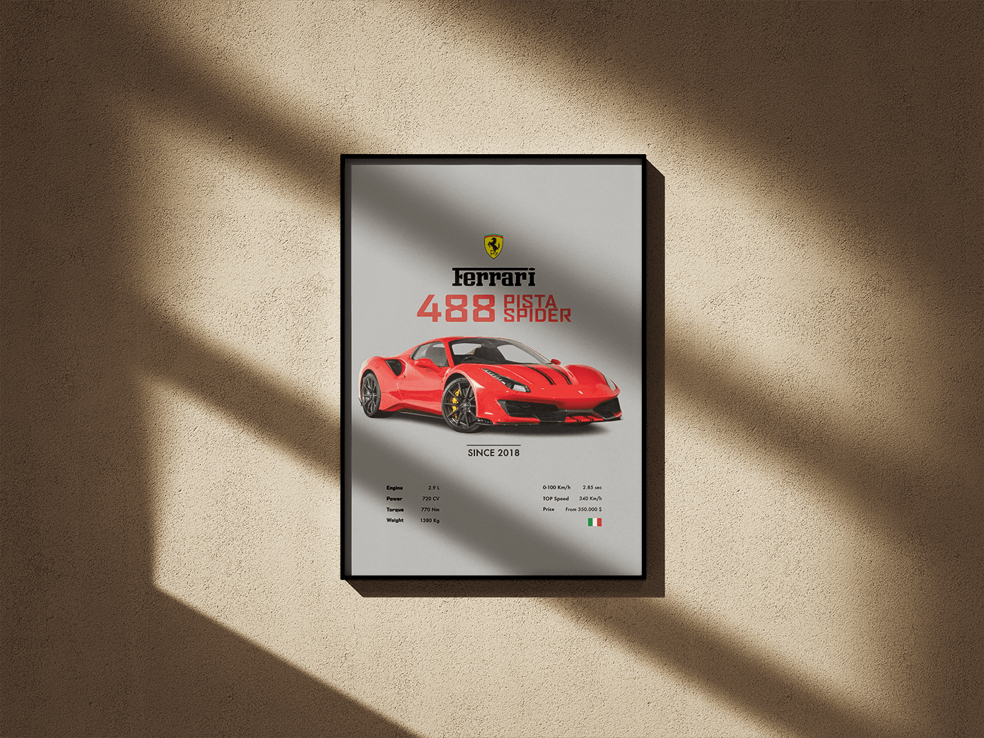 Ferrari 488 Pista Spider - Go4Posters