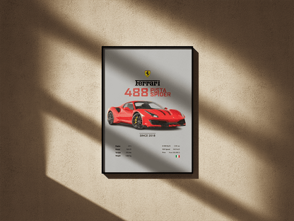 Ferrari 488 Pista Spider - Go4Posters