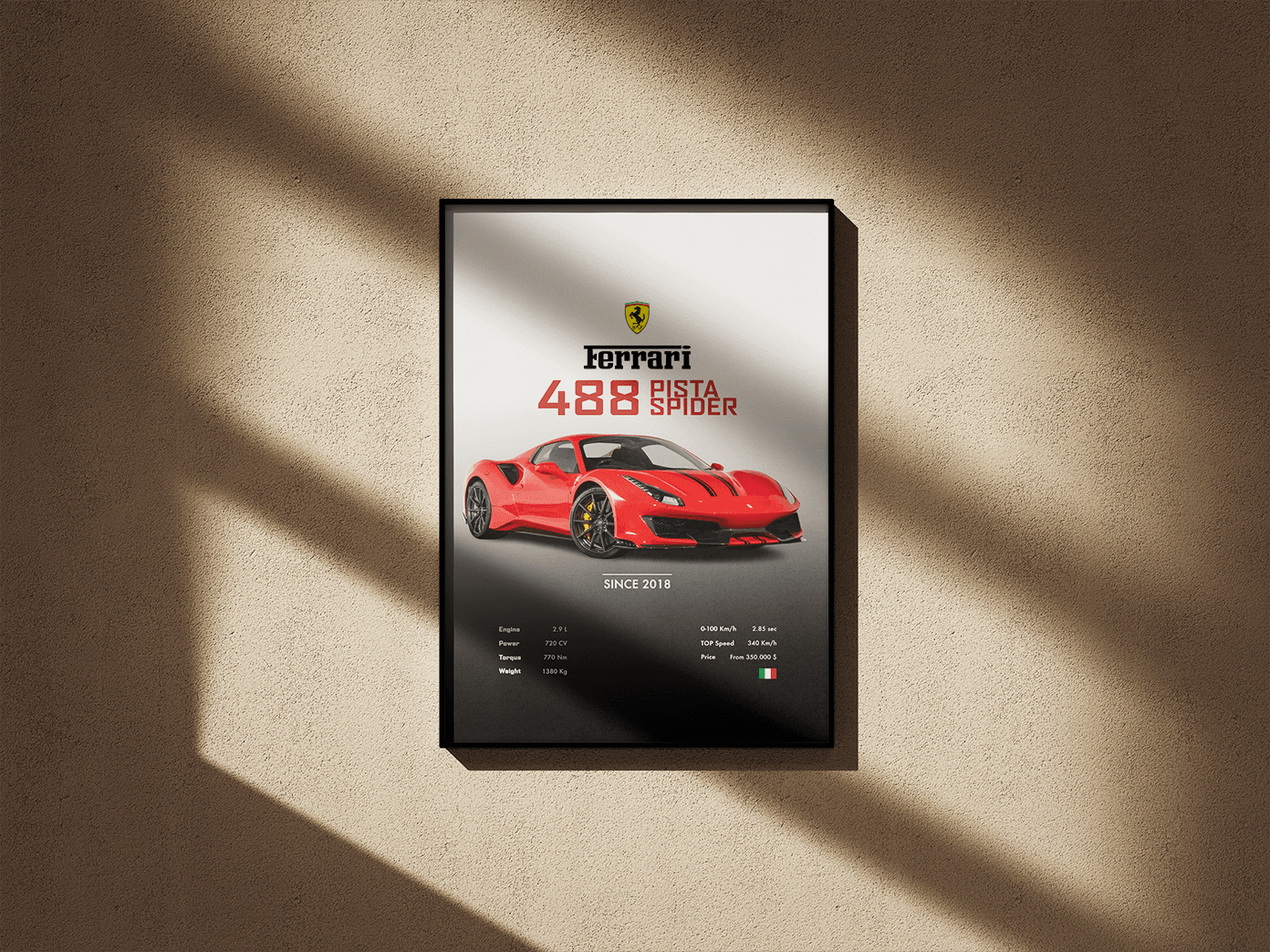 Ferrari 488 Pista Spider - Go4Posters