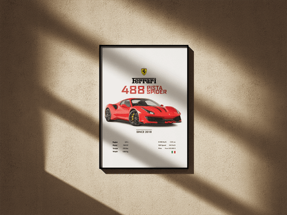 Ferrari 488 Pista Spider - Go4Posters