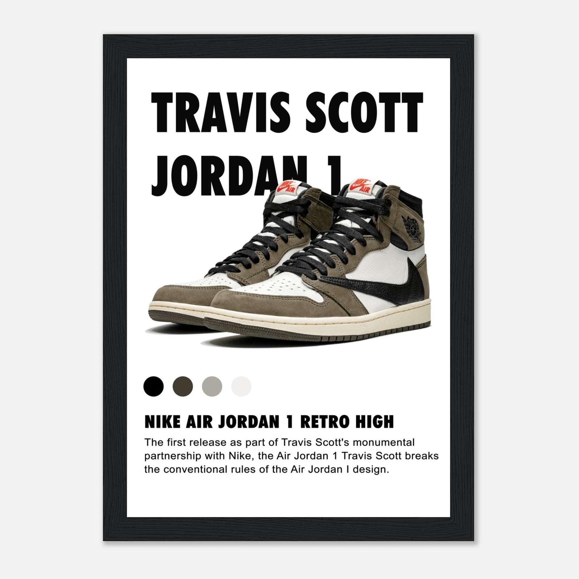 Travis Scott Nike Air Jordan 1 Retro HIGH -Poster